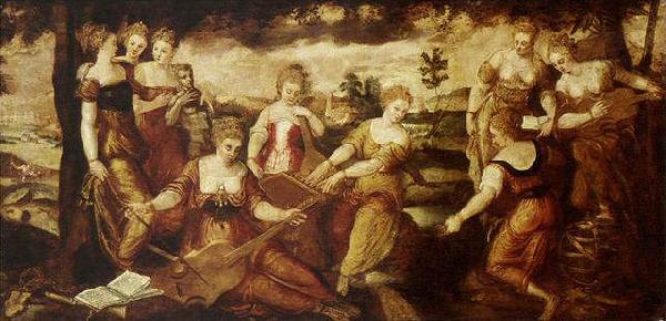 Lodewyck Toeput The Nine Muses oil painting image